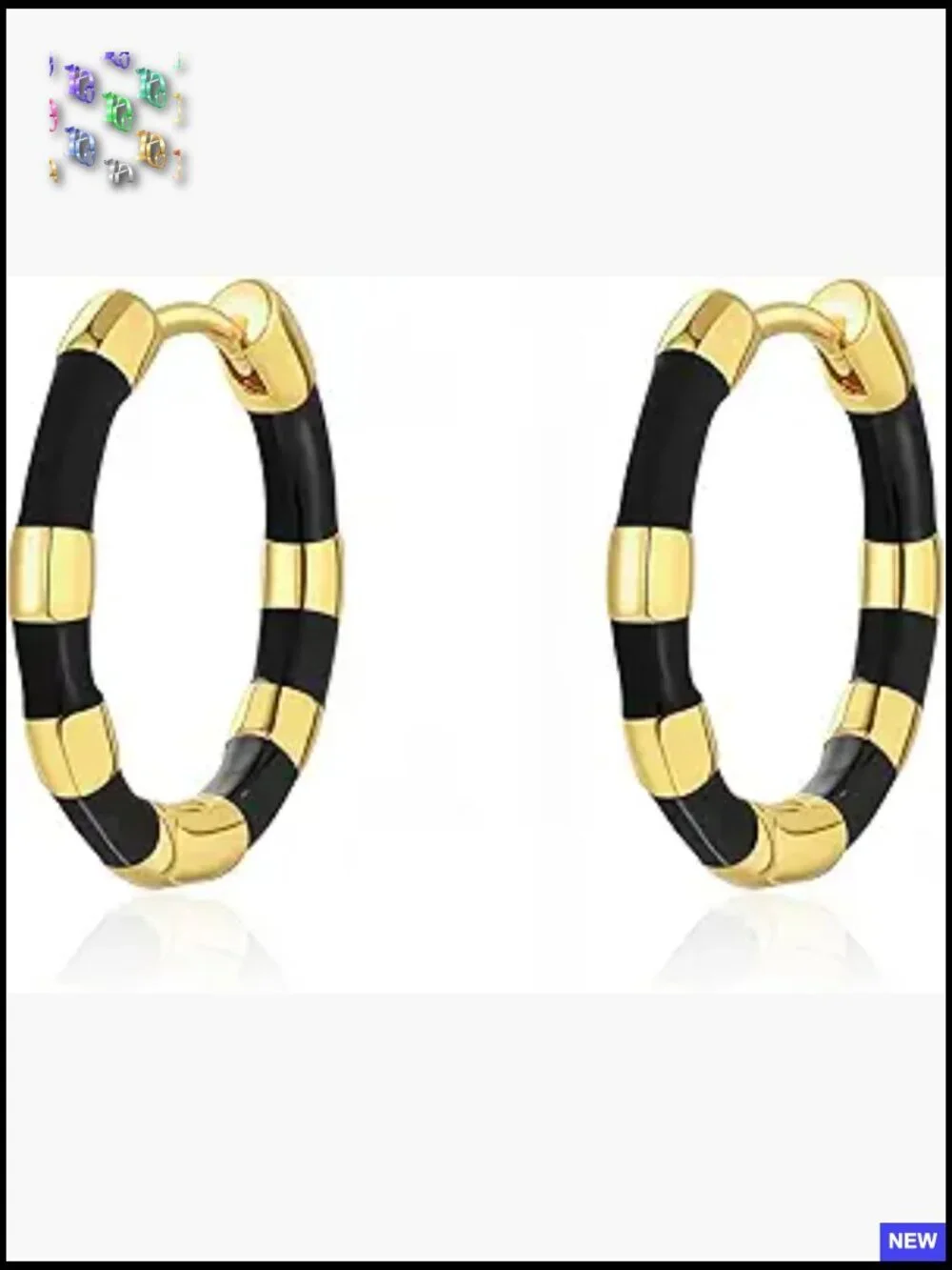 14K Gold Huggie Dangle Earrings Lightweight Trendy Hoop Earrings Hypoallergenic